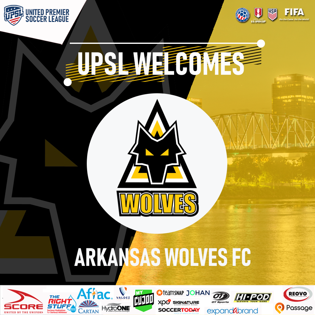 UPSL Announces Arkansas Expansion with Arkansas Wolves FC United